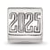 Sterling Silver Polished 2025 Graduation Bead