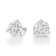 Certified White Lab-Grown Diamond H-I SI 14k White Gold Martini Stud
Earrings 1.00ctw