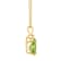 8x5mm Pear Shape Peridot with Diamond Accent 14k Yellow Gold Pendant
With Chain