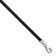 Black Leather 16 inch 3mm Necklace