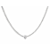 CZ Heart Tennis Necklace In Sterling Silver 17.10ctw 16 Inch
