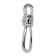 Rhodium Over 14K White Gold 1/2ct. Diamond Filigree Cross Chain Slide