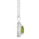 8x5mm Pear Shape Peridot And White Topaz Rhodium Over Sterling Silver
Double Halo Pendant w/Chain