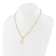 Gold Tone Sterling Silver 3-5.5mm Freshwater Cultured Pearl LETTER A
18-inch Necklace