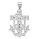 Rhodium Over 14k White Gold Mariner's Crucifix Pendant