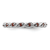 Sterling Silver Stackable Expressions Garnet Ring 0.35ctw