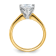 14K Yellow Gold With White Gold Accents 3 1/2 ct. D E F Pure Light Pear
Moissanite Solitaire Ring