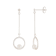 White Cultured Freshwater Pearl Rhodium Over Sterling Silver 4-5mm
Button Earrings