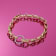 14K Yellow Gold with White Rhodium Diamond 7.5-inch Bracelet 0.35ctw