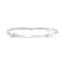 14K White Gold Baby Bangle Bracelet with Snap Box Clasp, 5.5 Inches.