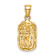 14k Yellow Gold Textured Nugget Pendant