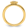 14K Yellow Gold Over Sterling Silver Stackable Expressions Diamond
Clover Ring 0.005ctw