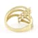 Marquise And Round CZ Statement Ring In 18K Gold Over Sterling Silver 1.70ctw