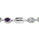 Sterling Silver African Amethyst, Garnet, Citrine, Peridot, and Sky Blue
Topaz Bracelet 7.40ctw