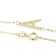 Sideways Initial A Necklace In Solid 14K Yellow Gold 18 Inch