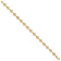 14k Yellow Gold Polished and Textured Turtle Link Bracelet