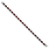 Rhodium Over 14k White Gold Oval Garnet and Diamond Bracelet