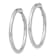 Rhodium Over 14k White Gold Polished 1 5/8" Round Hoop Earrings