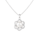9-10mm Button White Cultured Freshwater Pearl and CZ Rhodium Over
Sterling Silver Pendant