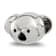 Sterling Silver Enamel Koala Bear Face Bead