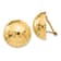 14k Yellow Gold Hammered Non-pierced Stud Earrings