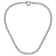 Rhodium Over Sterling Silver Heart Clasp Fancy Diamond-cut Curb
16.5-inch Necklace