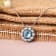 Swiss Blue Topaz Birthstone Necklace with Moissanite Accents Sterling
Silver  Pendant with Chain
