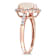 Opal and Diamond 14K Rose Gold Ring 2.08ctw