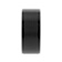 SAN ANTONIO Flat Black Tungsten Carbide Band with Brushed Finish 12mm
