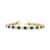 6.25ctw Sapphire and Diamond Bracelet in 14k Yellow Gold