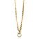 14K Yellow Gold Rolo and Paperclip Link 16-inch Lariat Necklace