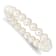 8-9mm White Near-round Freshwater Cultured Pearl Stretch Bracelet