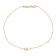 14K Yellow Gold Lowercase Nana Adjustable Bracelet