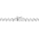 Created White Sapphire Sterling Silver Necklace 39.5ctw