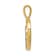 14K Two-tone Gold Diamond Double Heart Pendant