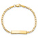 10k Yellow Gold Children's Flat Mariner Link ID Bracelet