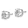 Rhodium Over 14K White Gold 2.50ct. 7.0mm Round G H I True Light
Moissanite Screwback Earrings