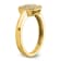 14K Yellow Gold Lab Grown Diamond SI1/SI2, G H I, Squared Halo Ring