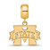 14K Yellow Gold Over Sterling Silver LogoArt Mississippi State
University Small Dangle Bead