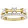 Moissanite Multi-Row Band Ring In 14K Gold Over Sterling Silver 0.86ctw
Diamond Equivalent Weight