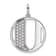 14K White Gold Gatsby Diamond Initial U Charm