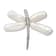 Rhodium Over Sterling Silver White Baroque Freshwater Pearl Cubic
Zirconia Dragonfly Slide Pin