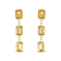 Citrine 7x5mm Rectangular Octagonal 14K Yellow Gold Dangle Earrings