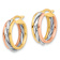 14k Yellow Gold, 14k White Gold and 14k Rose Gold 13/16" Polished
Hoop Earrings