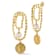 Rachel Zoe Simulated Pearl Statement Dangle Earrings in 14K Gold Over Brass