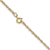 14k Yellow Gold 1.15mm Solid Cable 18 Inch Chain