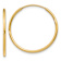 14k Yellow Gold 1" Endless Hoop Earrings