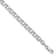 Rhodium Over 14k White Gold 4.5mm Diamond-Cut Double Link Charm Bracelet