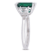 Lab Created Emerald and Lab Created White Sapphire 10k White Gold Ring 4.02ctw
