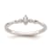 Rhodium Over 14K Gold Petite Beaded Edge Marquise Diamond Ring 0.09ctw